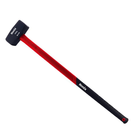 Ronix Rh-4748 4kg Stoning Hammer Safety Hammer with Fiberglass Handle Soft PVC Grip