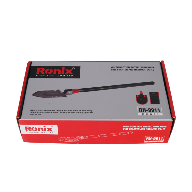 RH-9911 Multifunction shovel with knife fire starter and hammer 76*13