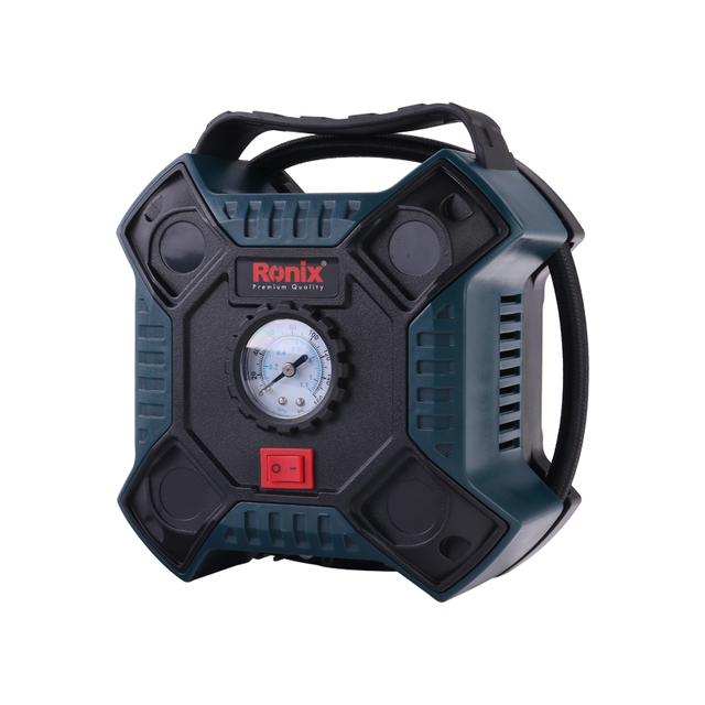 Ronix RH-4262 OEM Wholesale 160PSI 12V Portable Analogue Mini Air Compressor Machine For Inflating Tires