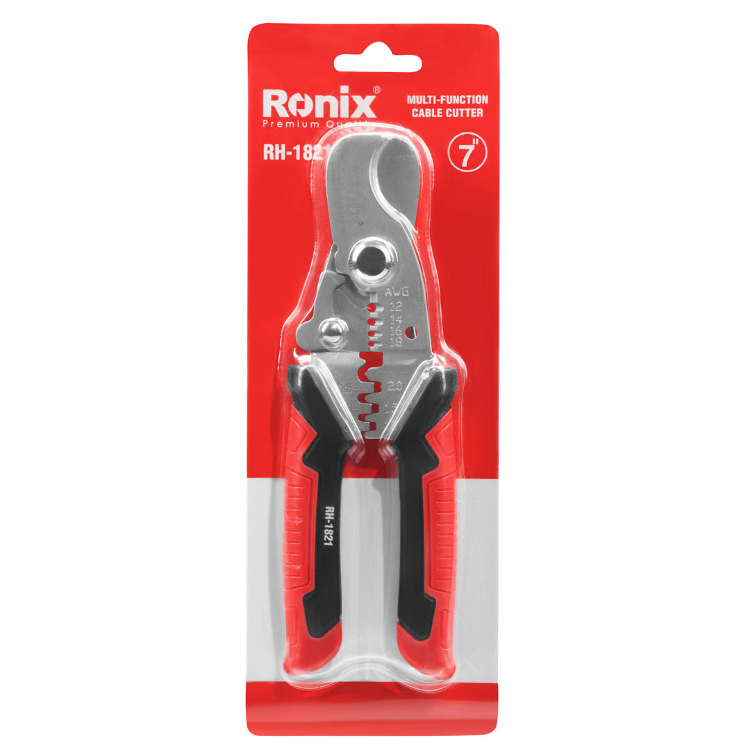 Ronix RH-1821 Multi-function Cable Cutter Stainless Steel 7inch Muti-functional Plier Tools