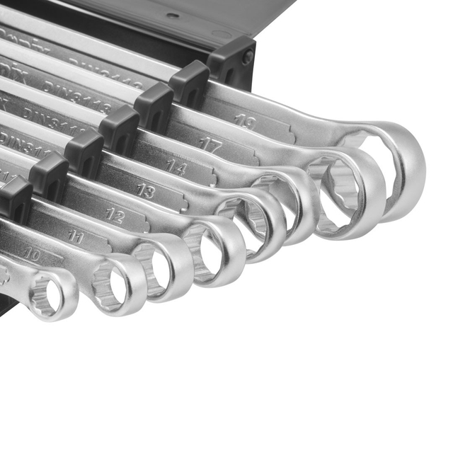 Ronix in stock RH-2101 8-19MM Chrome Vanadium Wrench Box Open End Wrench Handle Tools Combination Wrench Spanner Set