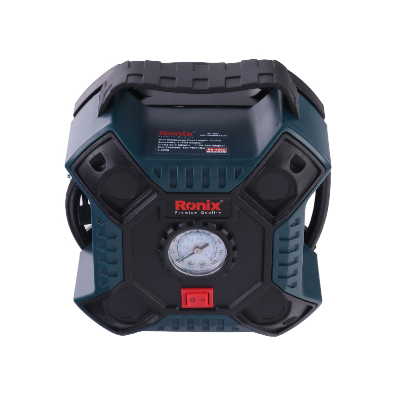 Ronix RH-4263 OEM Wholesale 160PSI 220V Portable Digital Mini Compressor Machine For Inflating Tires