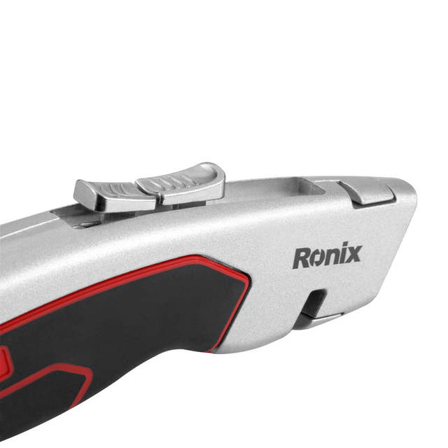 Ronix Knife Cutter RH-3013 Sk2 Paper Pocket Folding Knife Box Cutter T type blade aluminum case heavy duty retractable