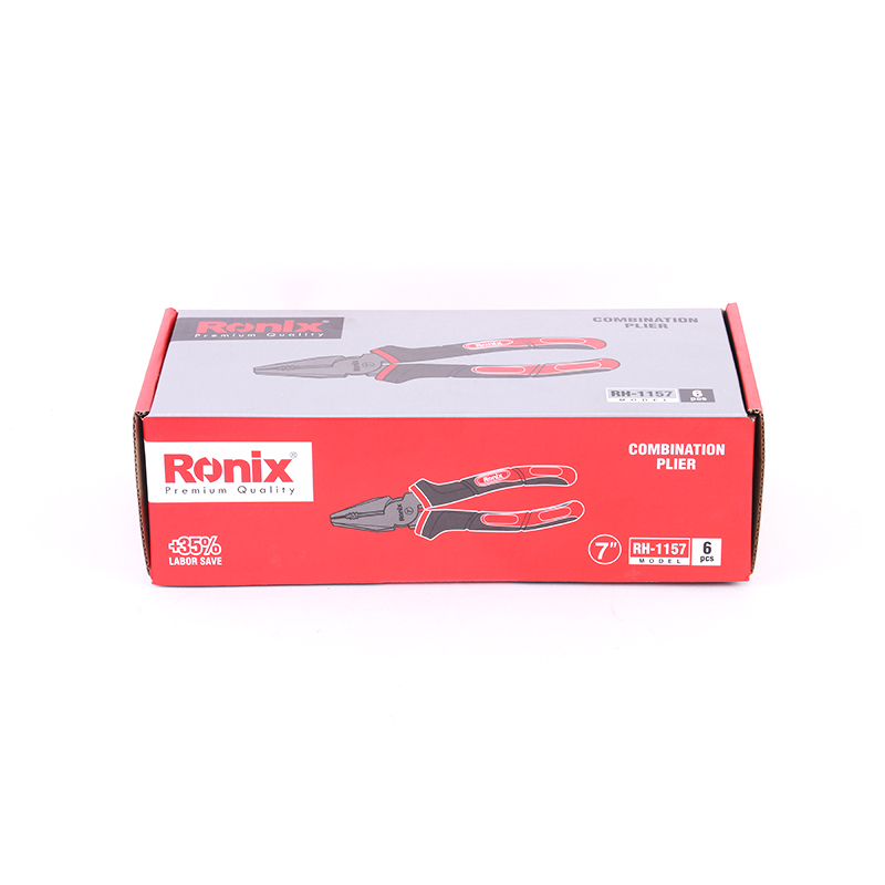 Ronix Model RH-1157 RH-1158 Combination Pliers Drop Forged 7'/8" 180/200mm Carbon Steel Smooth Cut Side Cutting Pliers