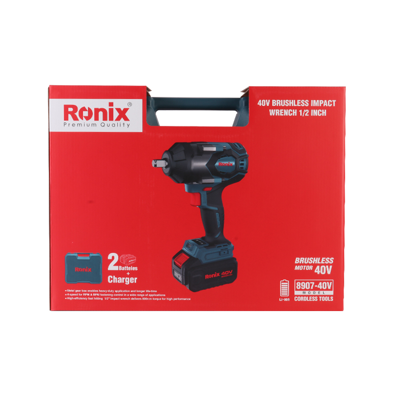 RONIX 8907-40V NEW Mid-Torque Cordless Imapct Wrench 800N.m 1/2 Inch