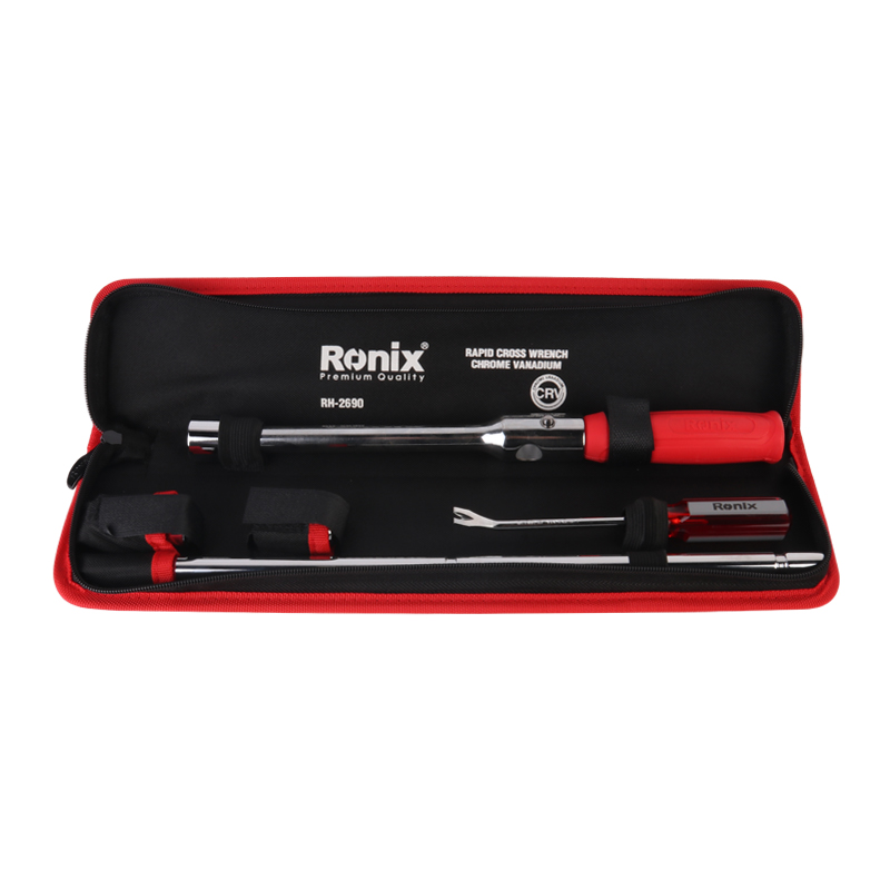 Ronix RH-2690 Rapid Cross Wrench Socket Sizes 21-19-17-14