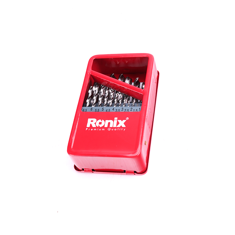 ronix RH-5582 25pcs drill bits metal box